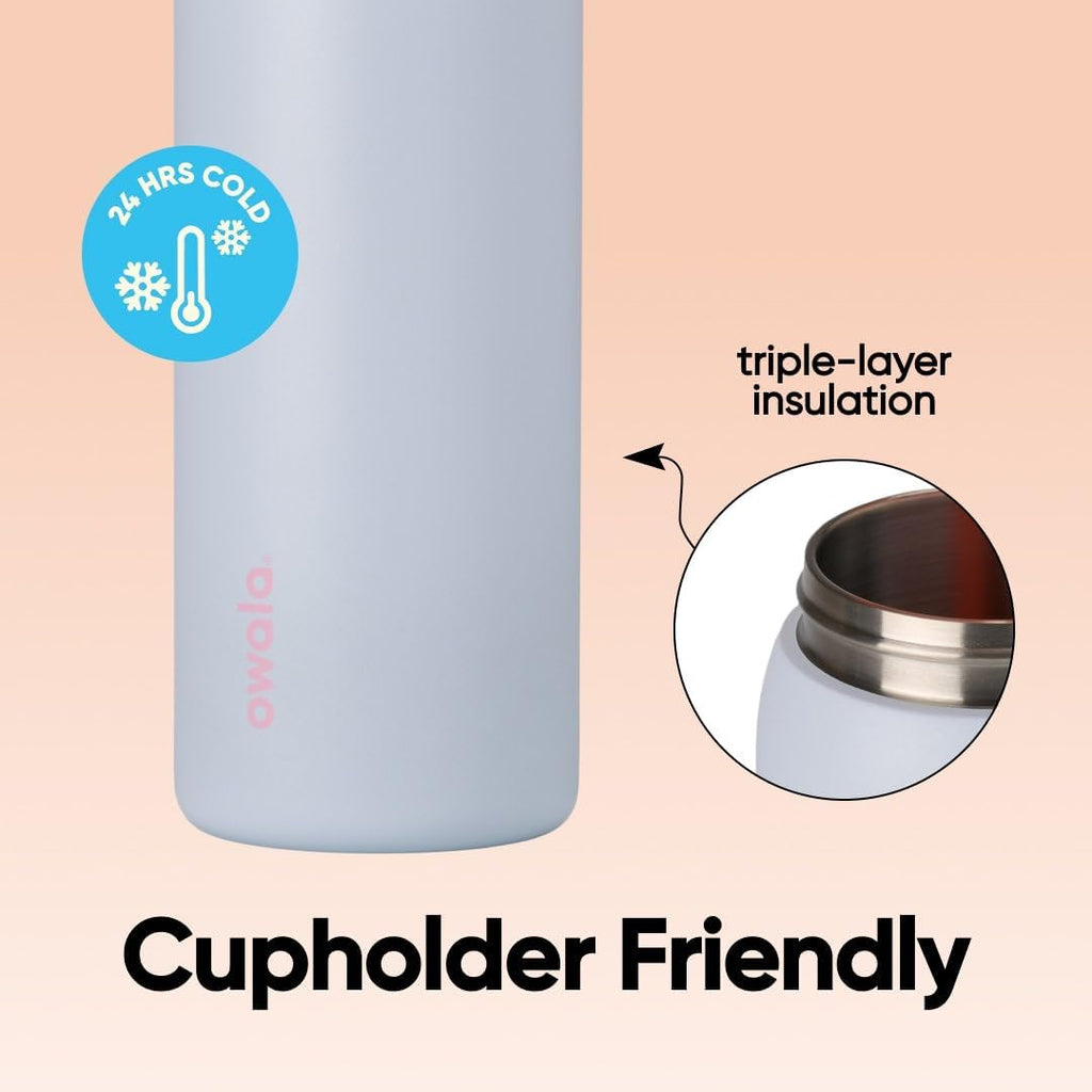 Owala FreeSip Stainless Steel Water Bottle 24 oz Beach House