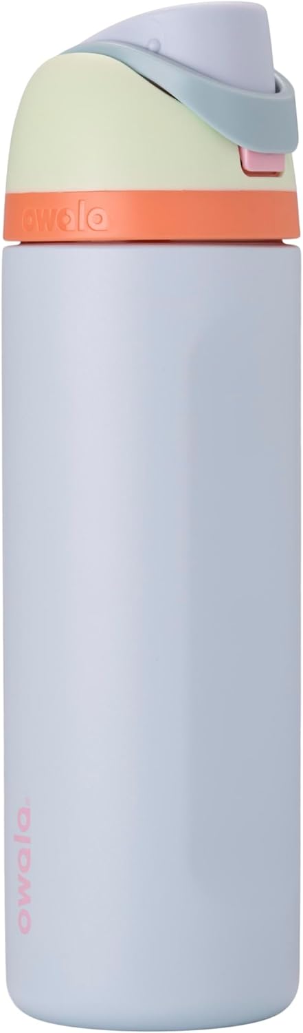Owala FreeSip Stainless Steel Water Bottle 24 oz Beach House
