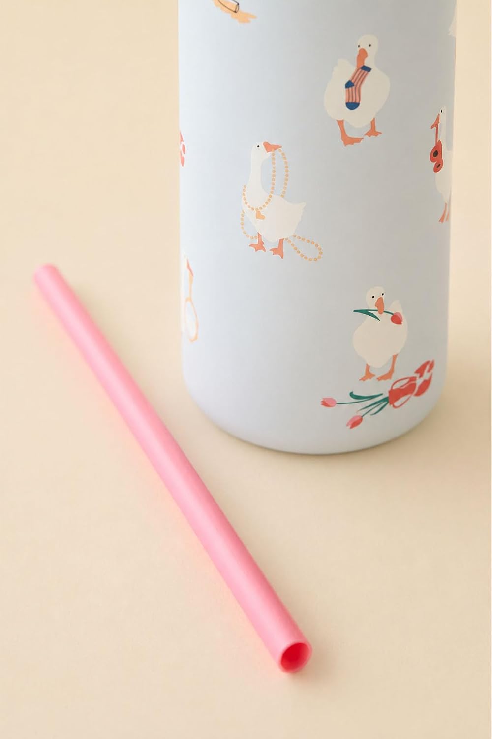 32oz silly goose print insulated stainless steel water bottle | for Sports and Travel