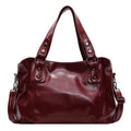 Retro Brand Roomy Shoulder Bag Female Luxury Solid Color Classic Crossbody Bag Large Capacity Style Soft PU Leather Tote Bag