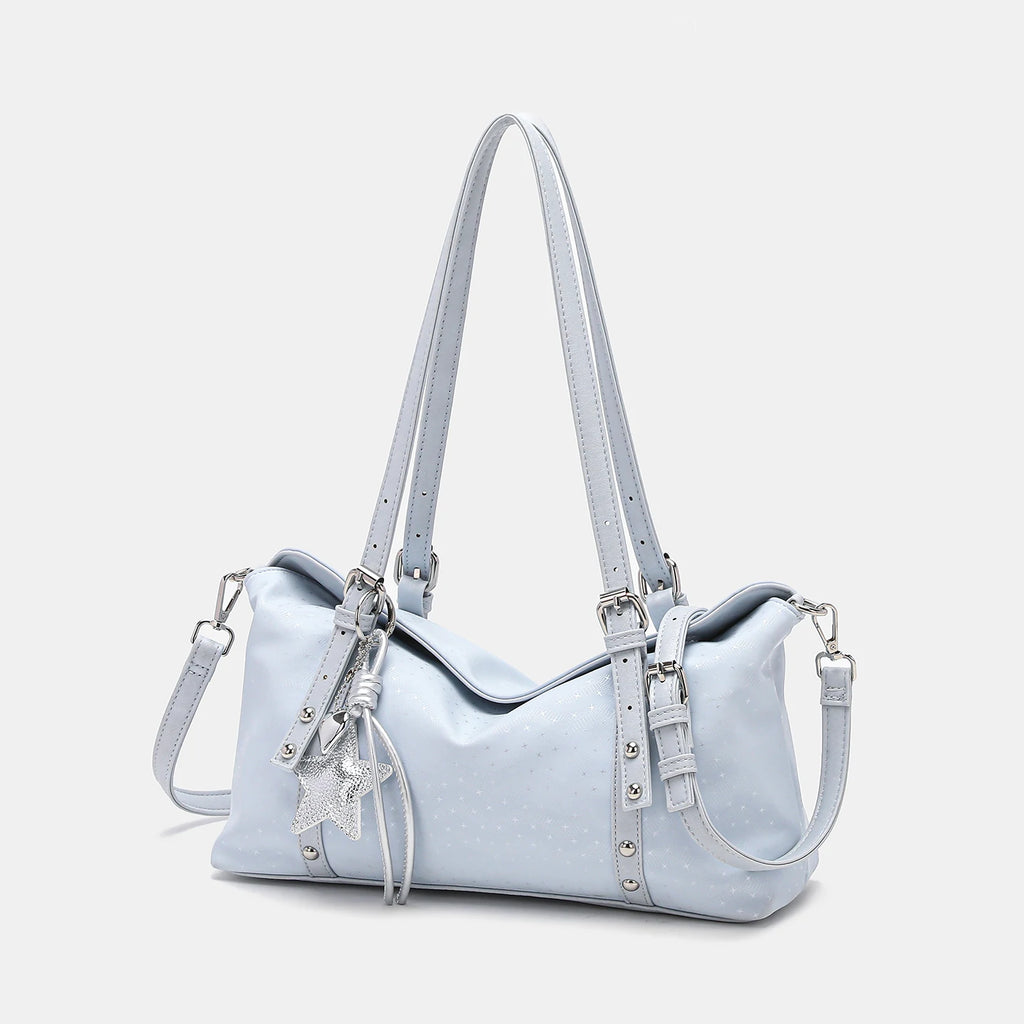 Black Luxury Handbags And Purse Women PU Leather Messenger Shoulder Bag Plaid Female Crossbody Bag Tassel Quilted Brand