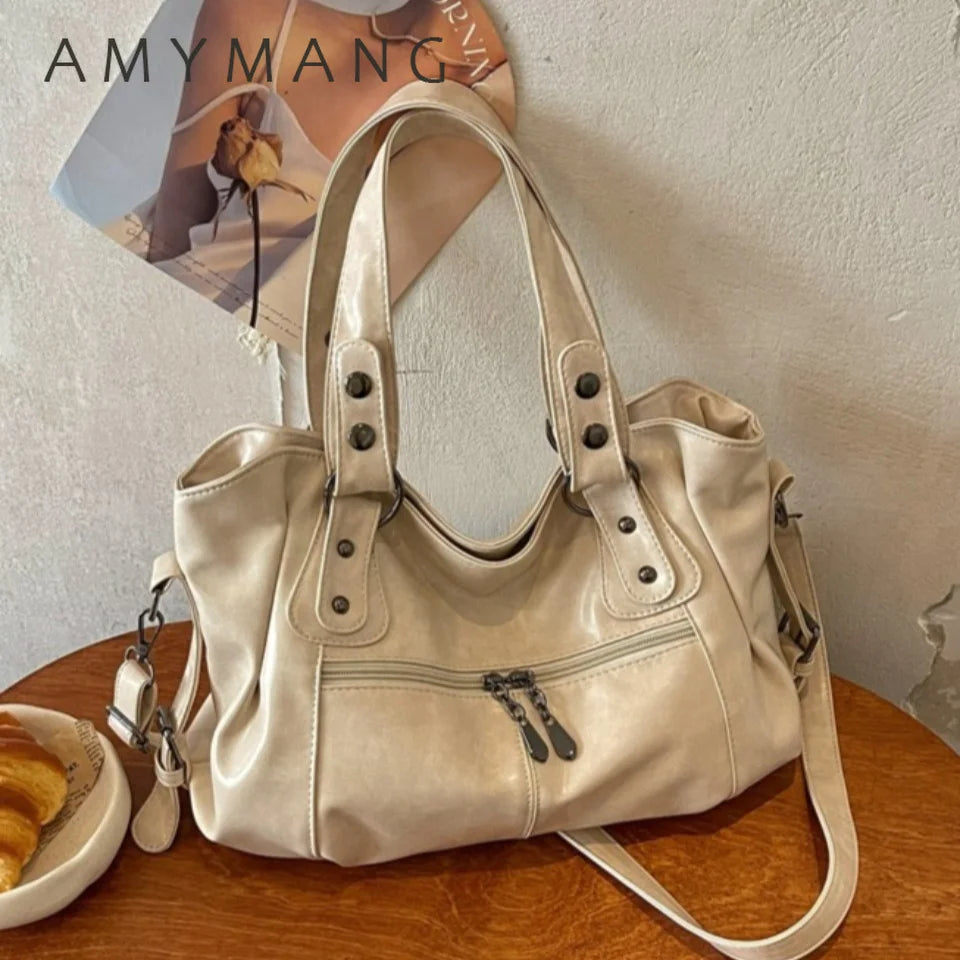 Luxury Shoulder Bag for Women 2026 New Casual Crossbody Bag Ladies Daily Commute Handbag Large Capacity Soft PU Leather Tote Bag