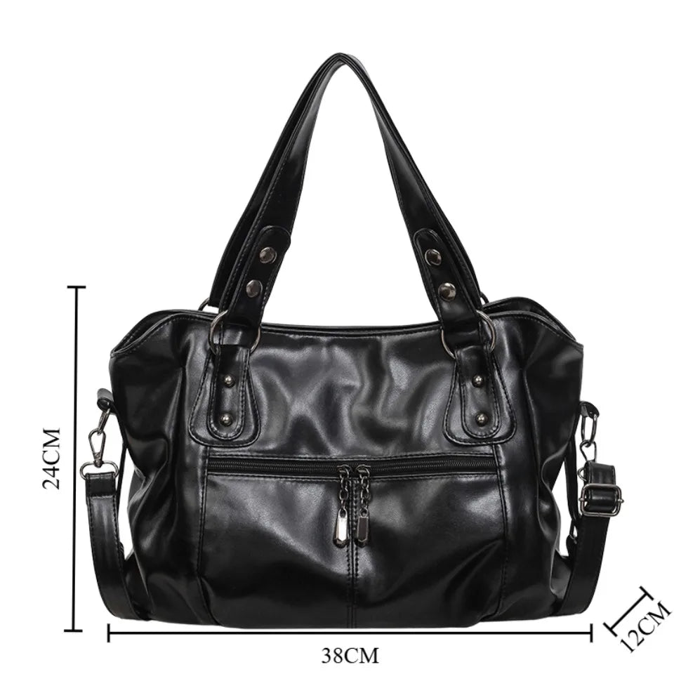 Luxury Shoulder Bag for Women 2026 New Casual Crossbody Bag Ladies Daily Commute Handbag Large Capacity Soft PU Leather Tote Bag